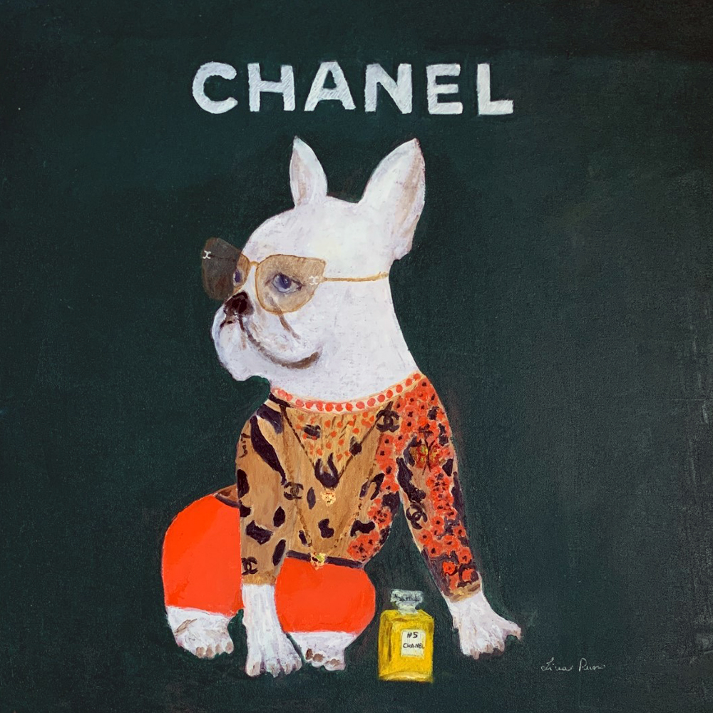 Chanel Frenchie dog